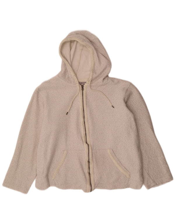 MOUNTAIN WAREHOUSE Suéter con capucha y cremallera para mujer UK 20 2XL Blanco moteado