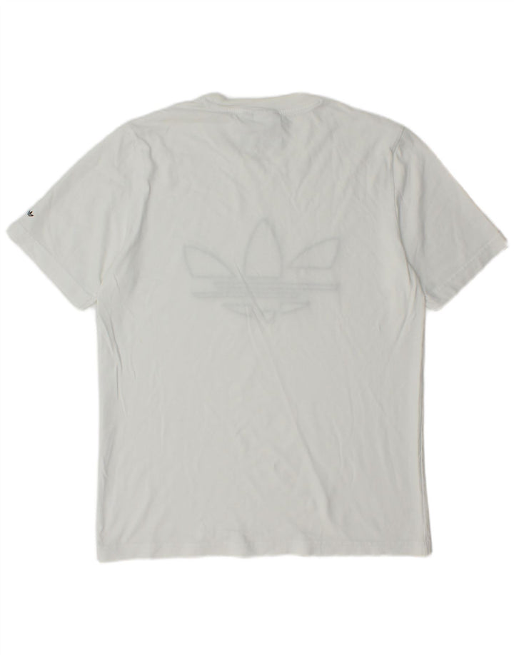 ADIDAS Camiseta gráfica para hombre Top Small White
