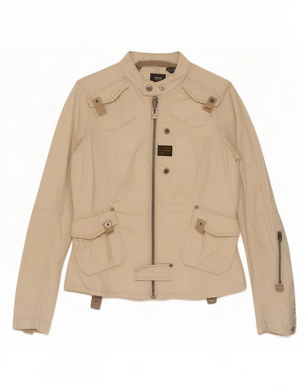 G-Star Chaqueta utilitaria para mujer UK 6 XS Algodón beige