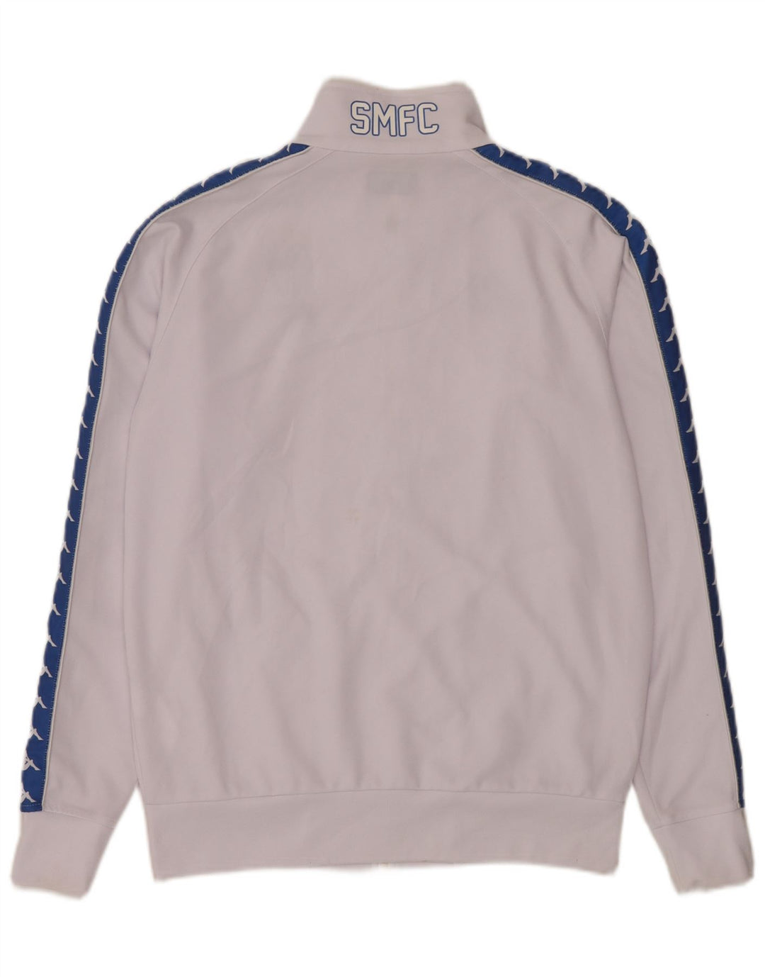 Kappa Hombre Chaqueta De Chándal Con Estampado Gráfico Poliéster Color Block Blanco Mediano