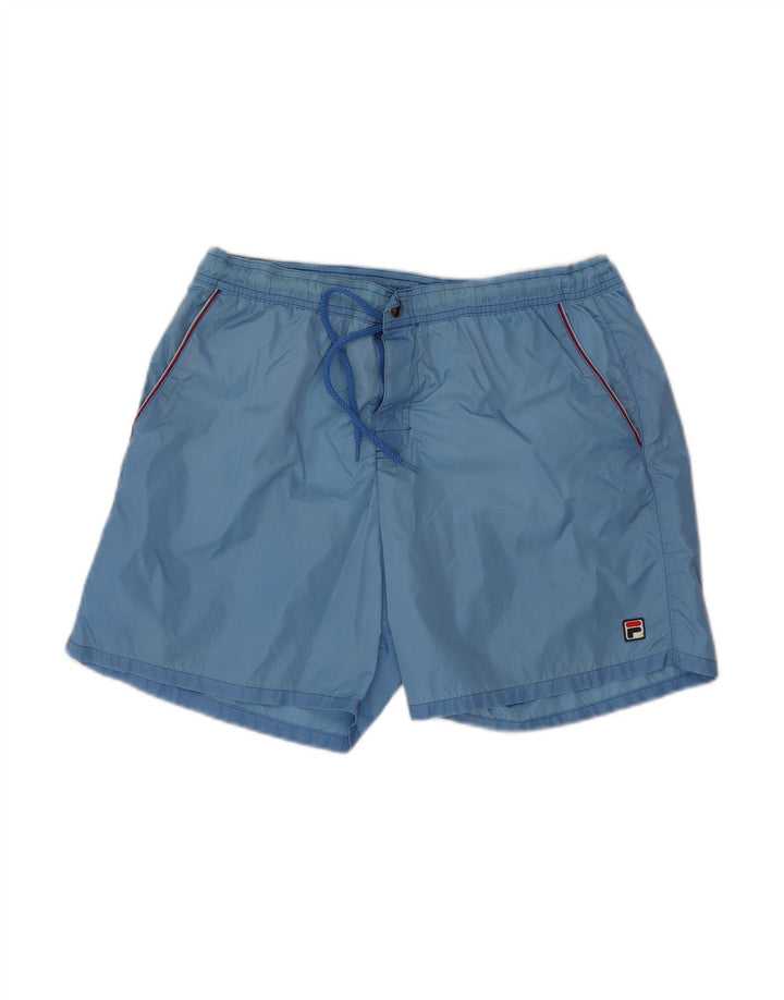 FILA Mens Swimming Shorts XL  Blue Polyamide