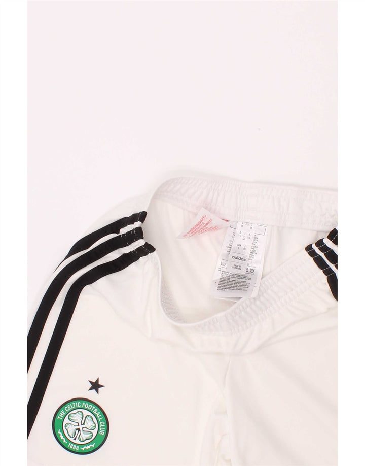 Adidas Pantalones cortos deportivos Boston Celtics para niños 5-6 años Blanco Poliéster