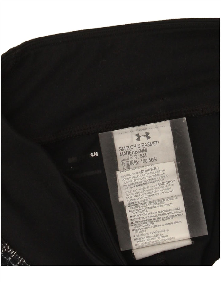 Under Armour Leggings capri para mujer UK 10 Small Black Check Poliéster