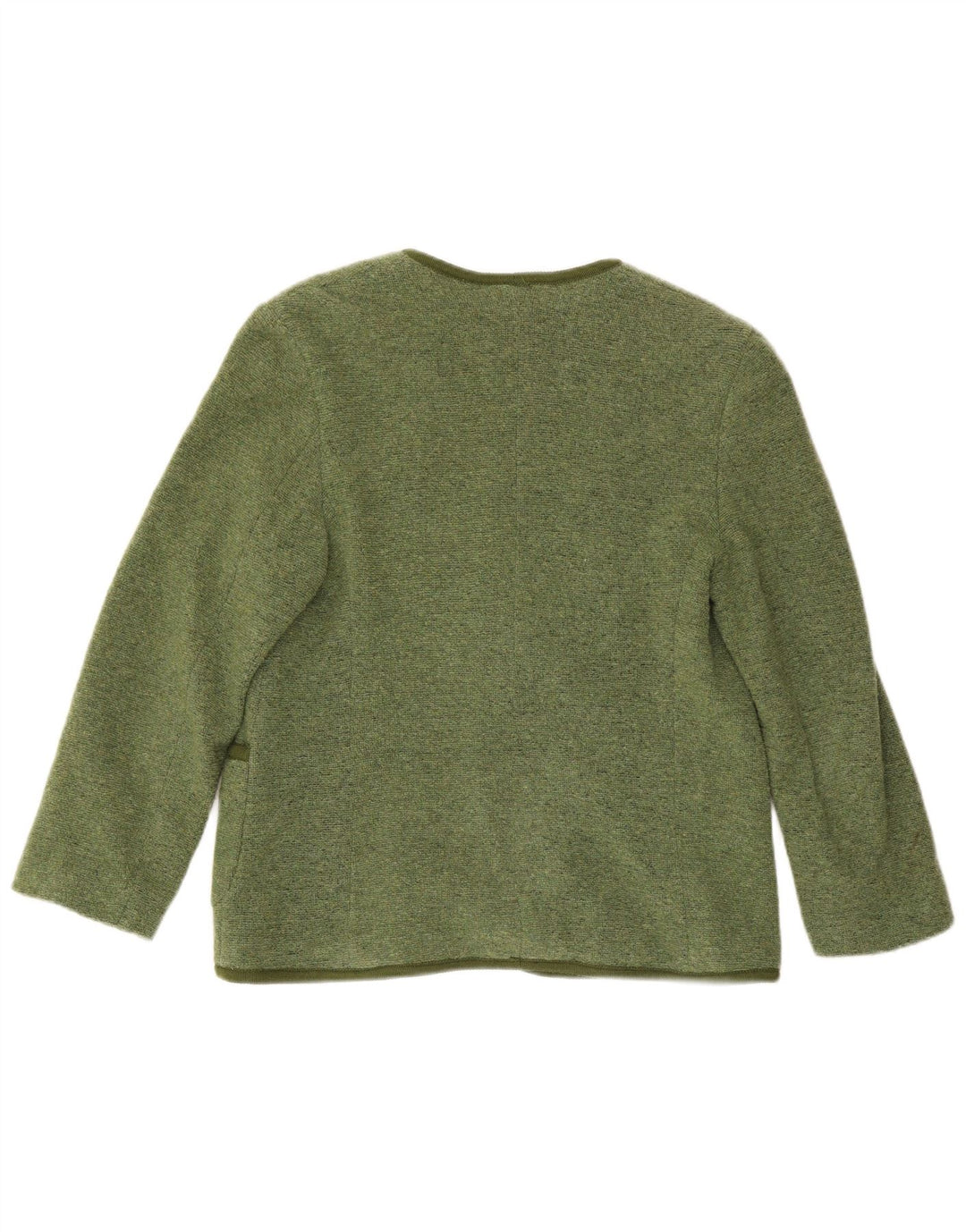 Vintage mujer 3 botones Blazer chaqueta Reino Unido 12 verde medio