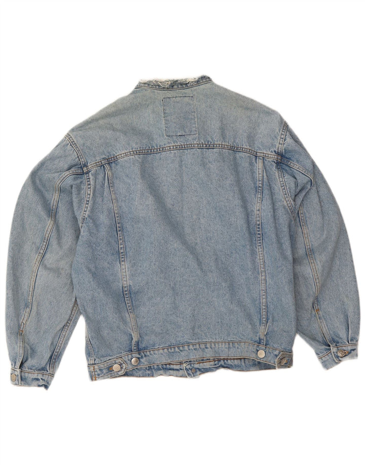 Vintage hombres chaqueta de mezclilla Reino Unido 36 pequeño azul