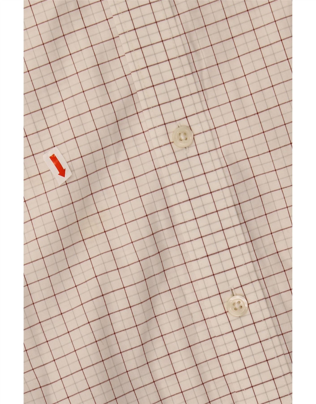 J. CREW Camisa delgada para hombre Talla 17 1/2 XL Algodón a cuadros blanco