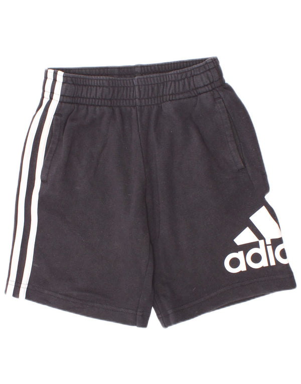 Adidas Pantalones cortos deportivos con gráficos para niños 7-8 años Algodón negro