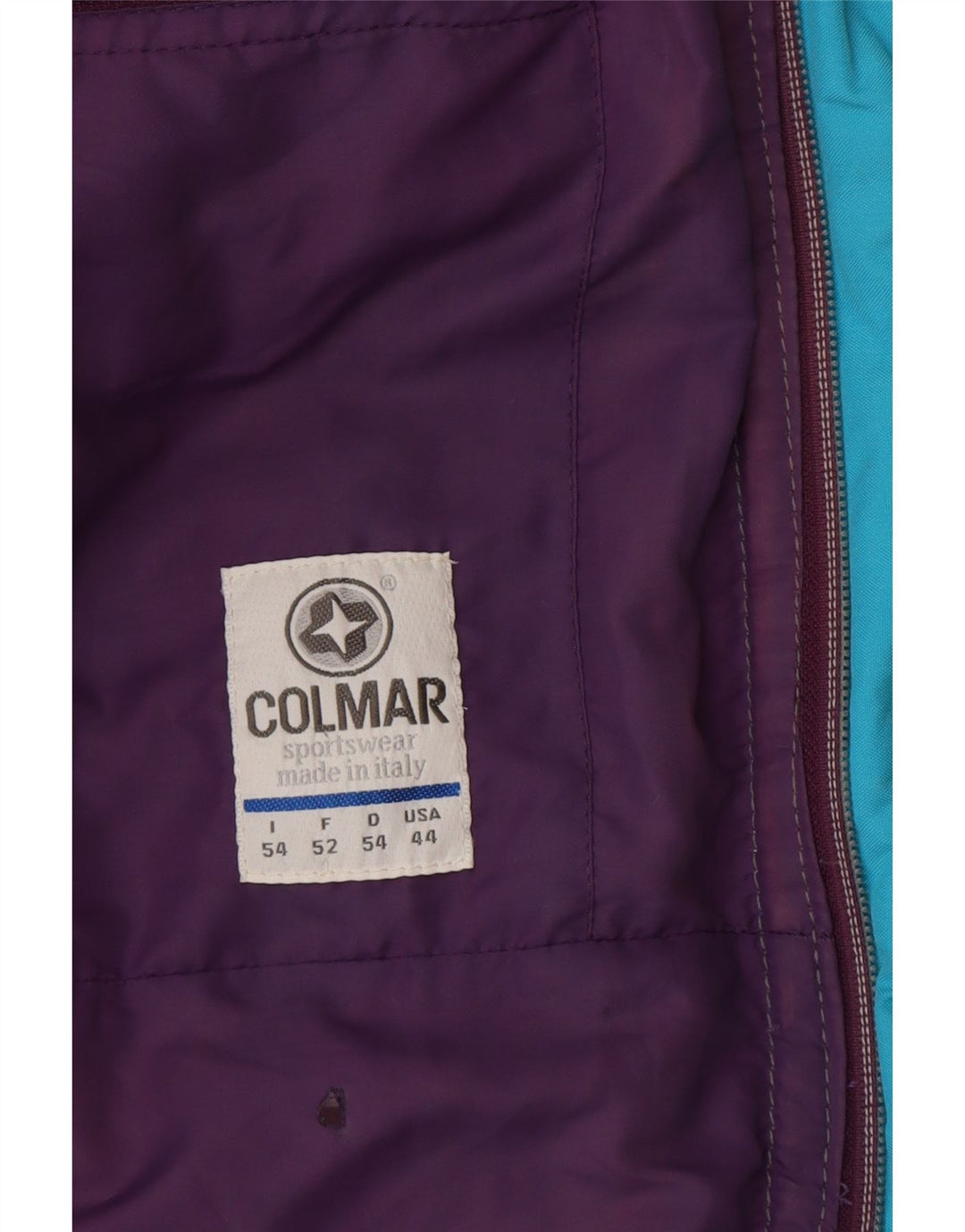 COLMAR Chaqueta de esquí para hombre EU 52 Large Púrpura Colorblock