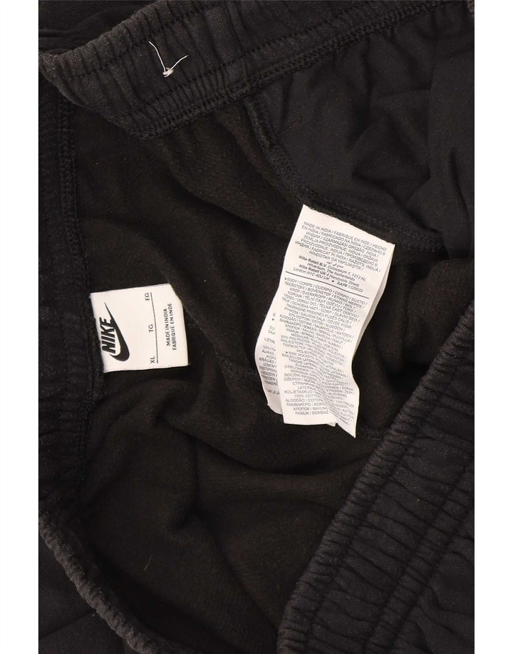 Nike Pantalones cortos deportivos para hombre XL Algodón negro