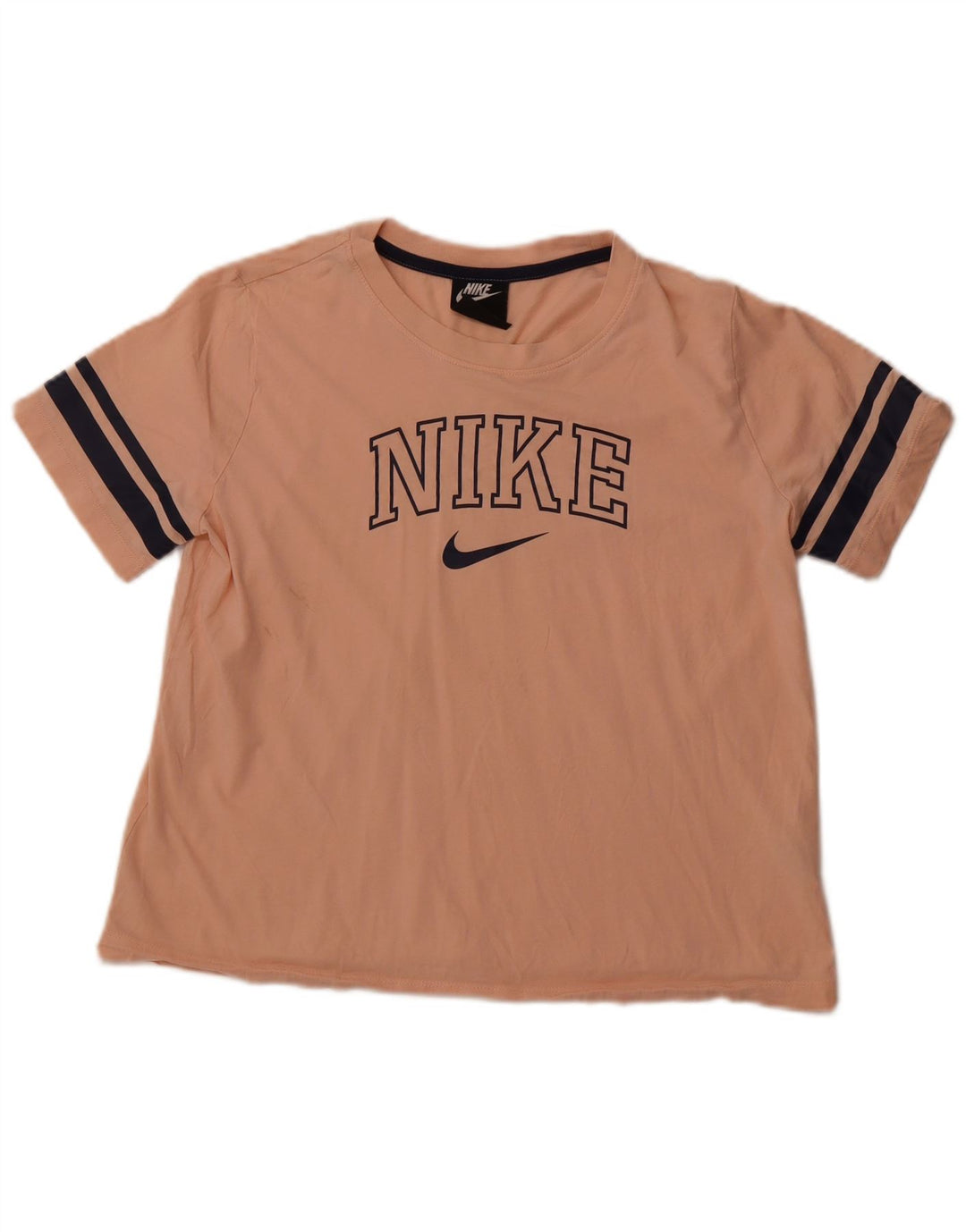 NIKE Camiseta gráfica para mujer Top UK 14 Large Pink Cotton