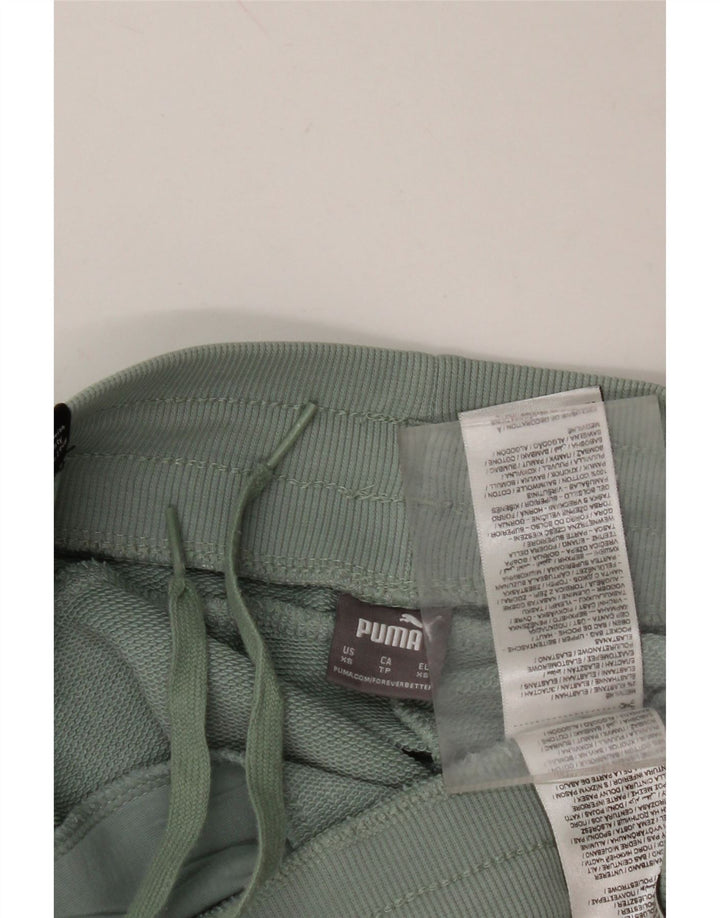 PUMA Pantalones cortos deportivos para mujer UK 6 XS Algodón azul