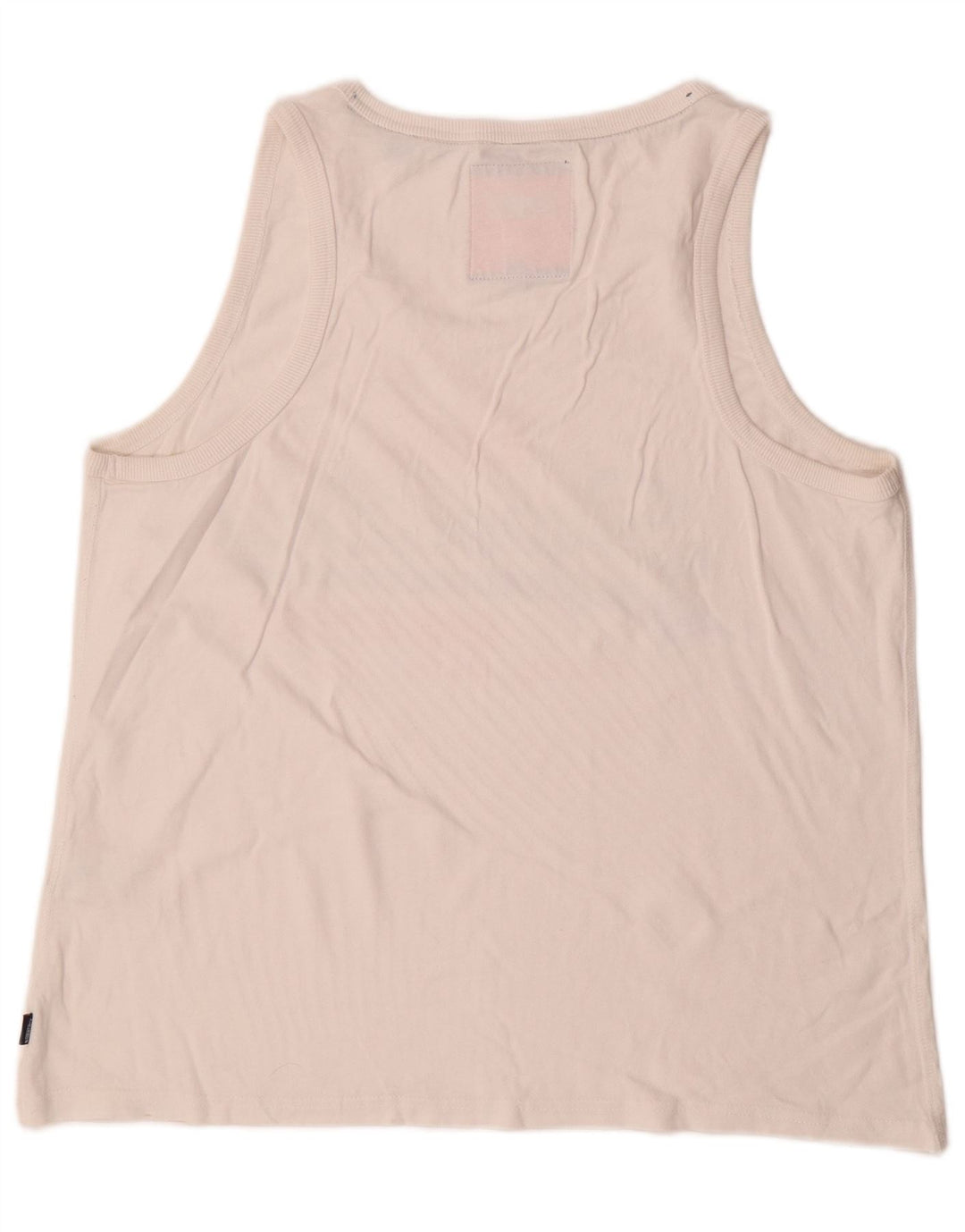 Superdry Hombre Graphic Vest Top XL Algodón Blanco