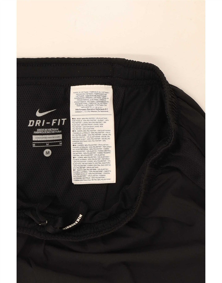 Pantalones cortos deportivos Nike Dri Fit para hombre Poliéster color block negro mediano