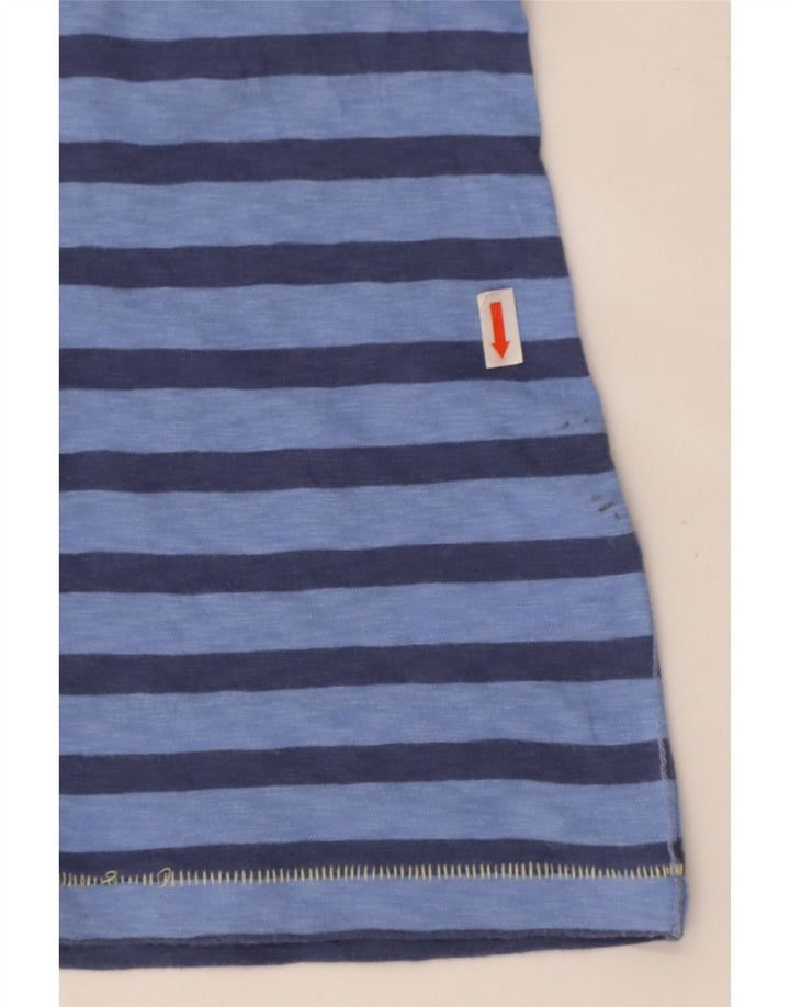 White Stuff Camiseta para mujer Top UK 40 Algodón a rayas azul medio