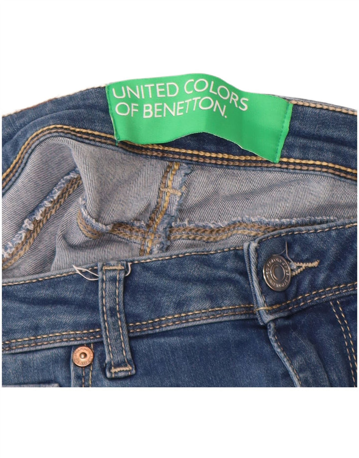 BENETTON Vaqueros pitillo para mujer W32 L31 Algodón azul