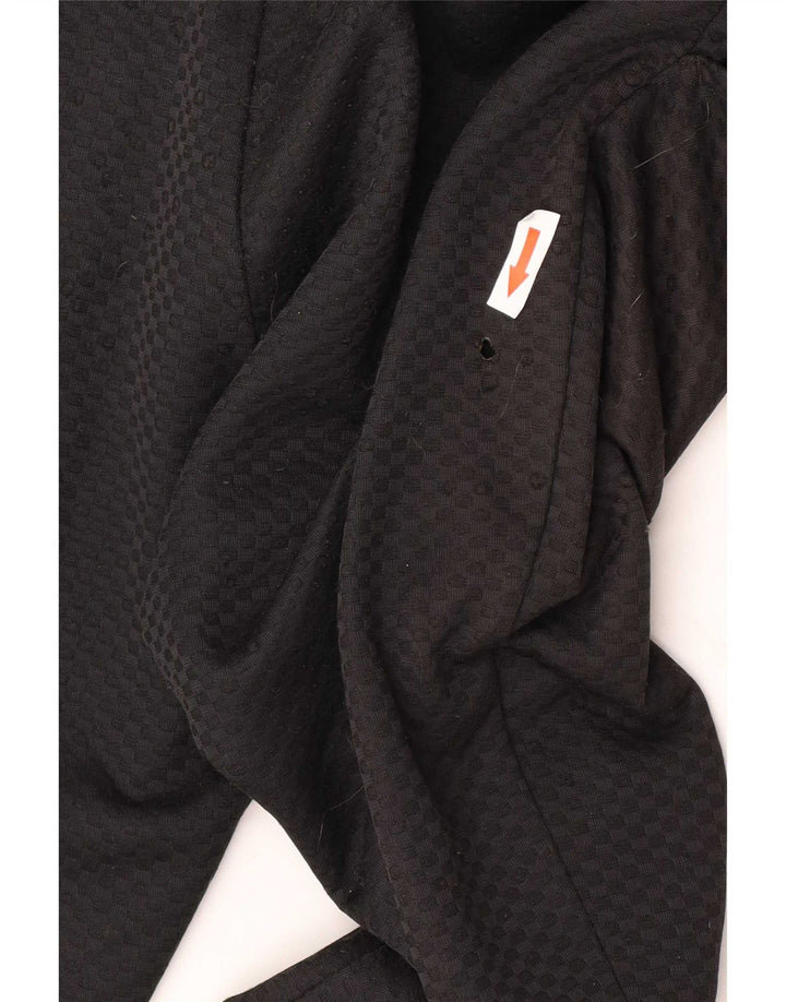 Adidas Pantalones de chándal gráficos para mujer UK 12 Mediano Negro Poliéster