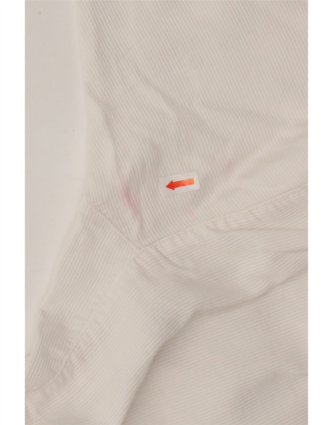 LES COPAINS Blusa corta de pana para mujer Reino Unido 40 Mediano Blanco Floral