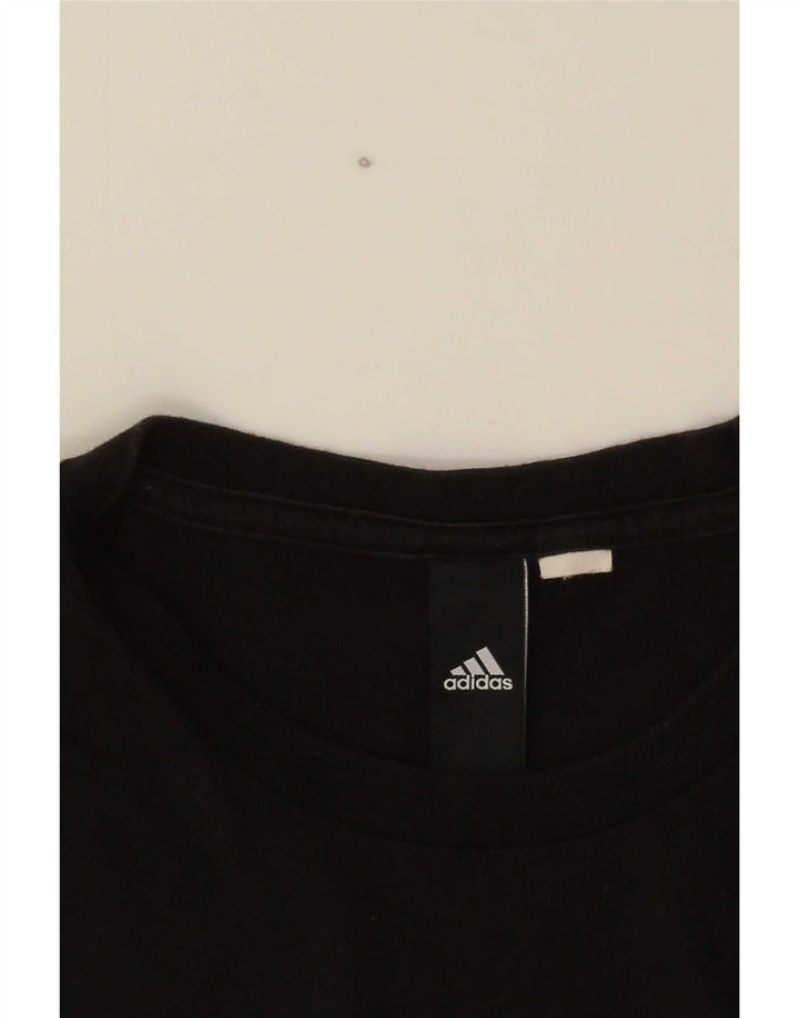 Adidas - Camiseta gráfica para hombre, talla pequeña, color negro