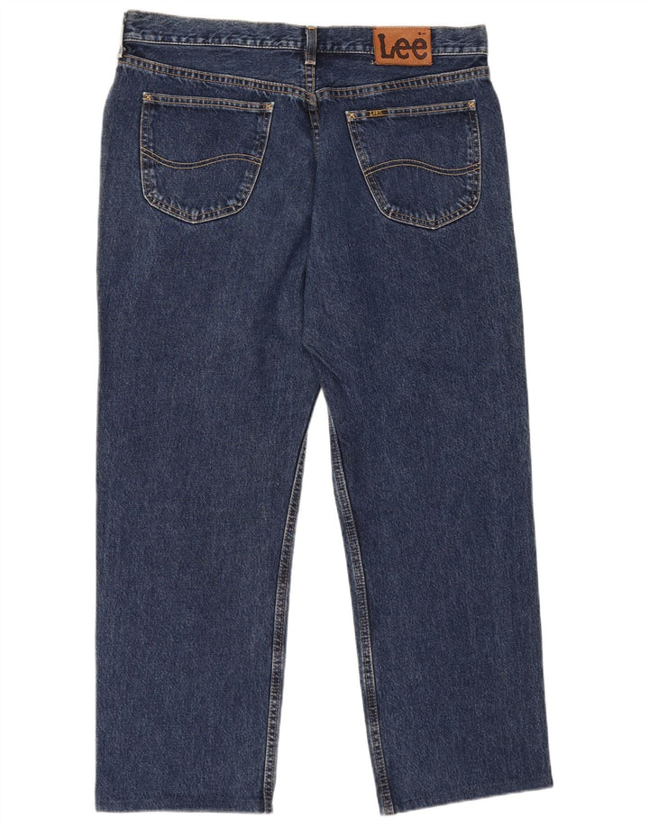 Lee Jeans Rectos Para Hombre W38 L27 Azul Marino