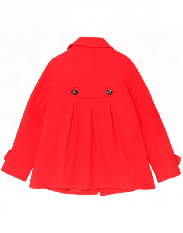 Zara Mujer Chaquetón UK 10 Small Lana Roja