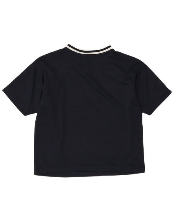 CHAMPION Camiseta gráfica extragrande para mujer UK 10 Small Azul marino