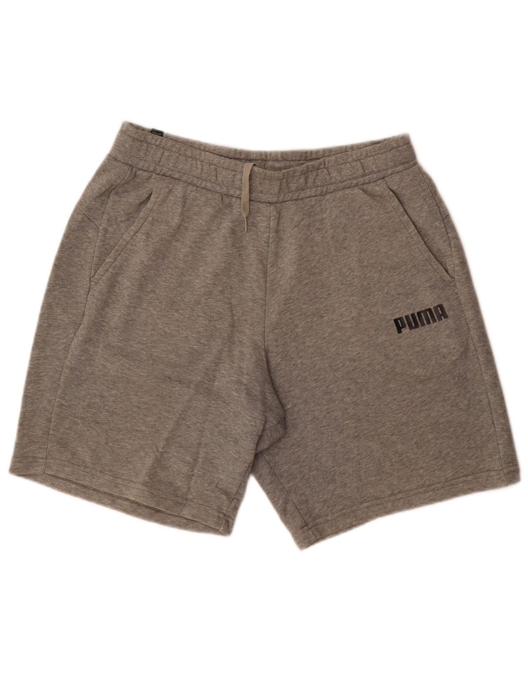 Pantalones cortos deportivos Puma para hombre de algodón moteado gris medio