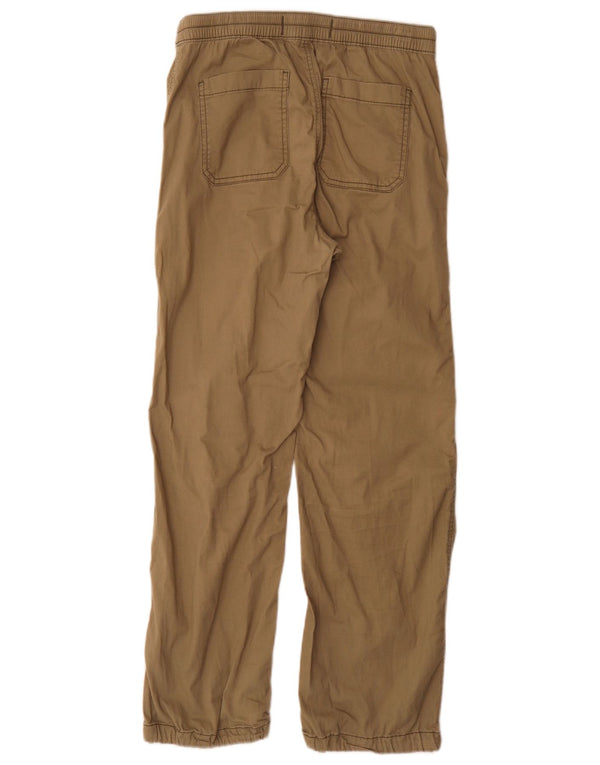 Hollister Mujer Baggy Relaxed Fit Pantalones Pequeños W26 L29 Algodón Caqui