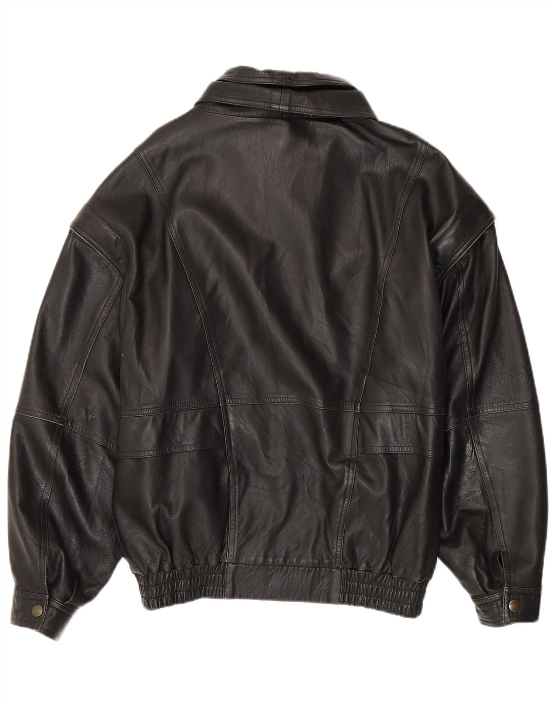 SAMANTA Chaqueta de cuero para hombre IT 52 XL Negro
