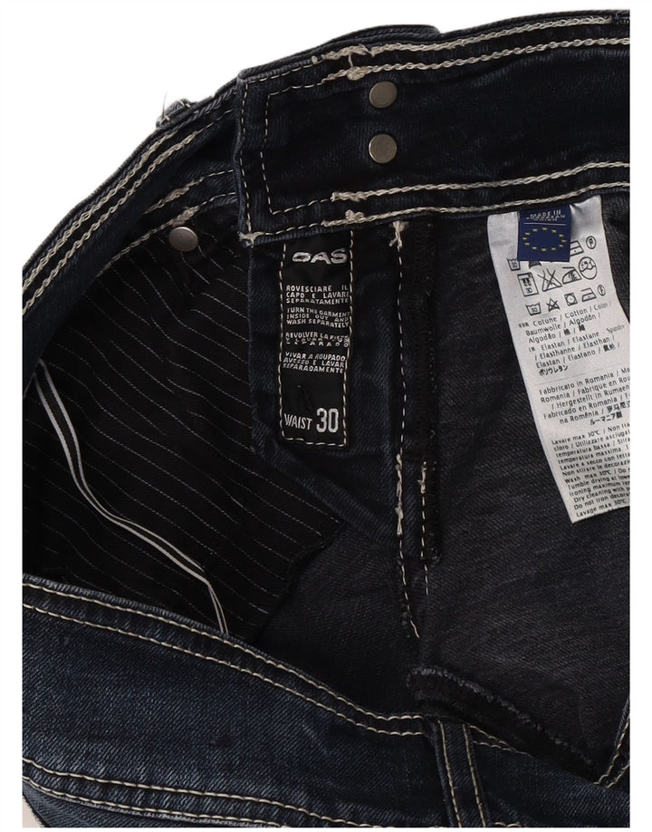 Vaqueros Slim Mujer Gas W30 L34 Azul Marino Algodón