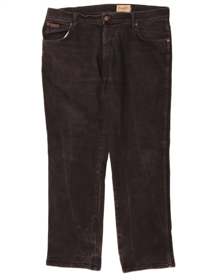 Wrangler Vaqueros rectos Texas para hombre W38 L30 Algodón negro