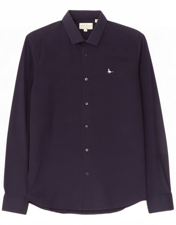 Camisa Jack Wills para hombre pequeña de algodón azul marino