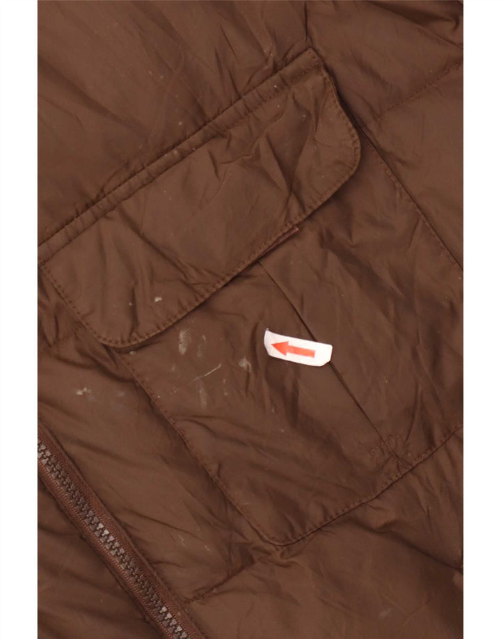 Armani Chaqueta acolchada para hombre UK 44 2XL Marrón Poliamida