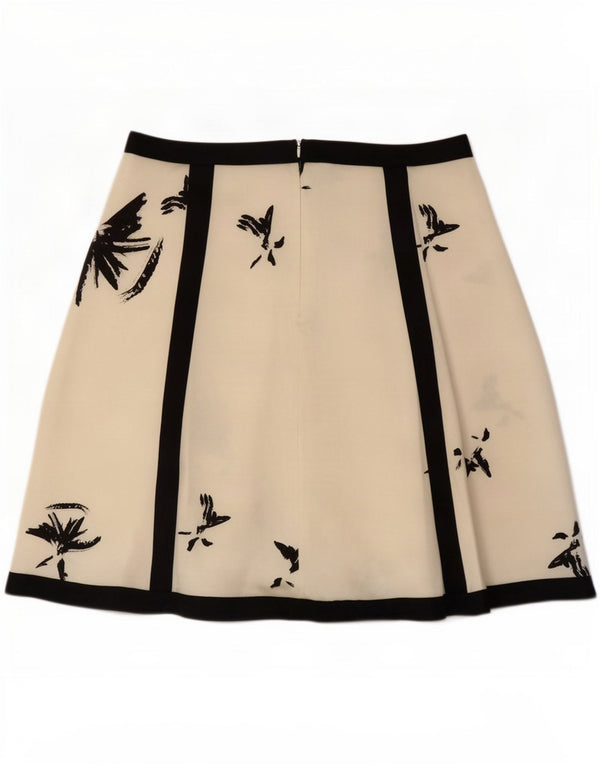 Emporio Armani Womens Abstract Pattern A-Line Skirt Large W32 White