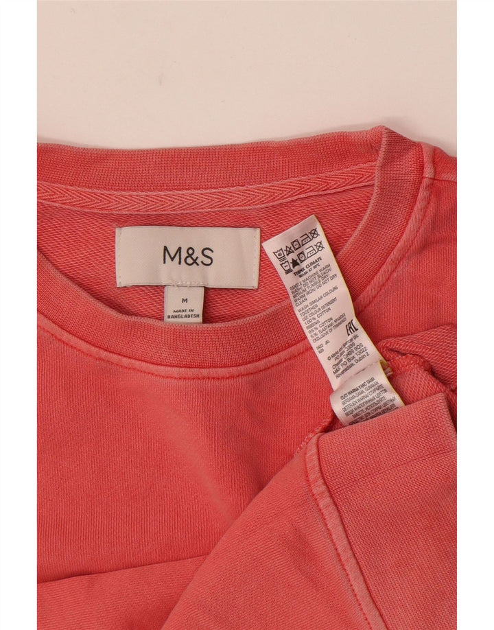 Marks & Spencer - Sudadera para hombre, color rosa medio, algodón