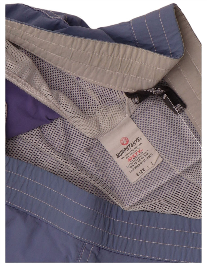 MURPHY & NYE Bañador para hombre Sailmakers, talla grande, nailon azul