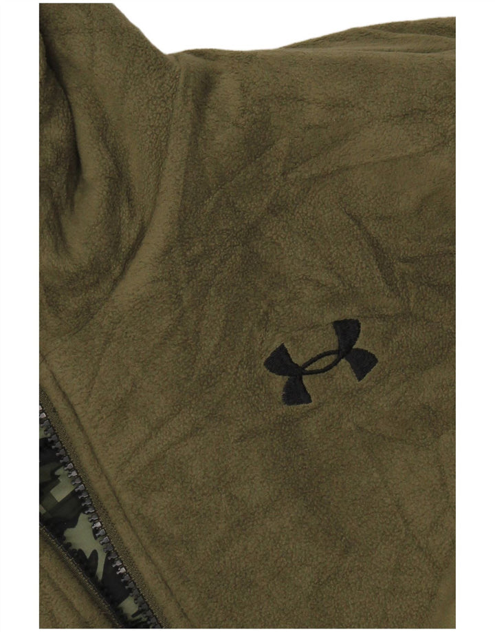 UNDER ARMOUR Abrigo acolchado con capucha para niño 13-14 años Camuflaje caqui
