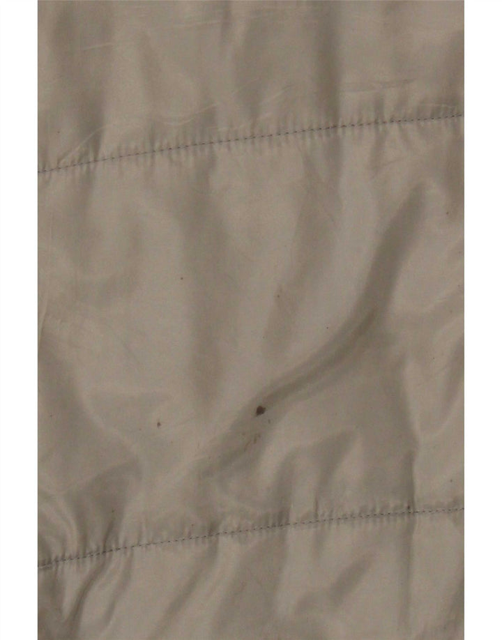Zara Hombre Chaleco Acolchado UK 42 XL Poliéster Caqui