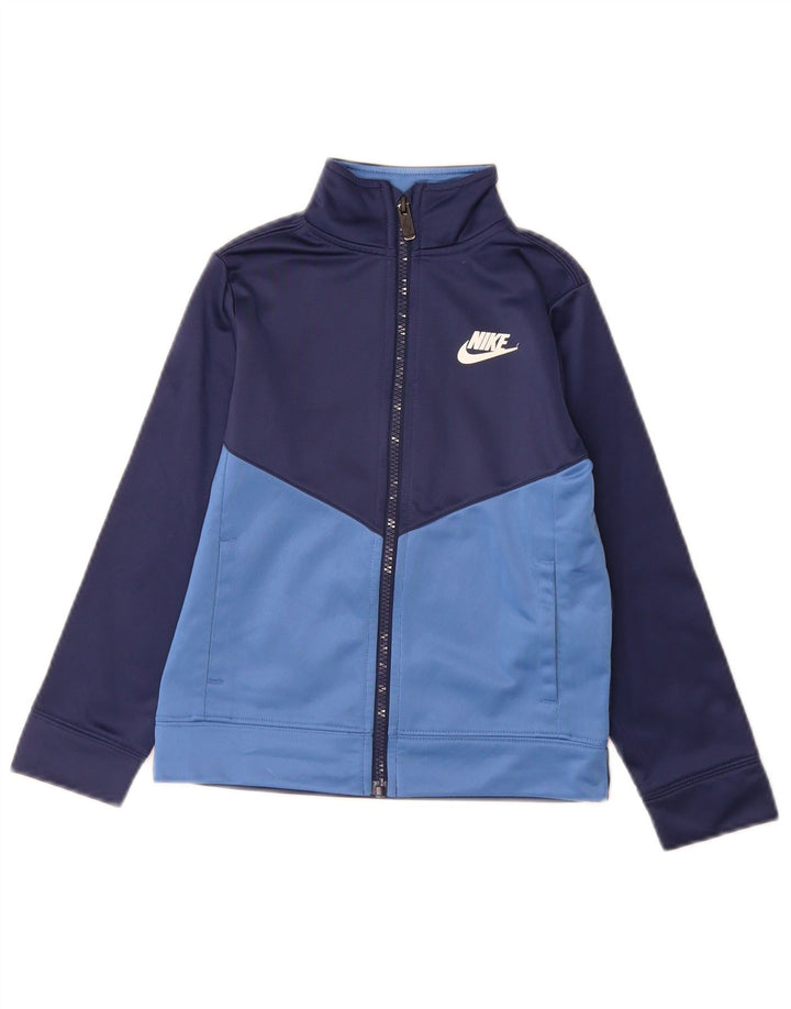 Nike - Chaqueta de chándal para niño (5-6 años), color azul marino mediano