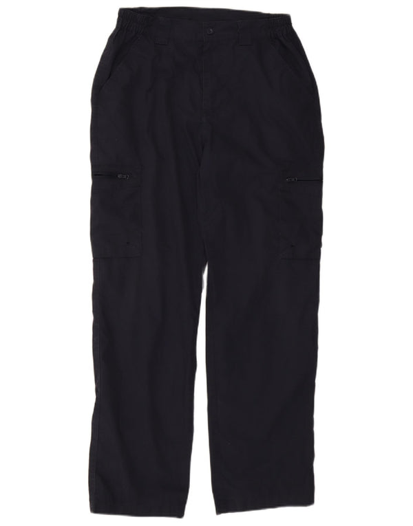 Pantalón cargo recto para hombre Mountain Warehouse W30 L29 Poliéster azul marino