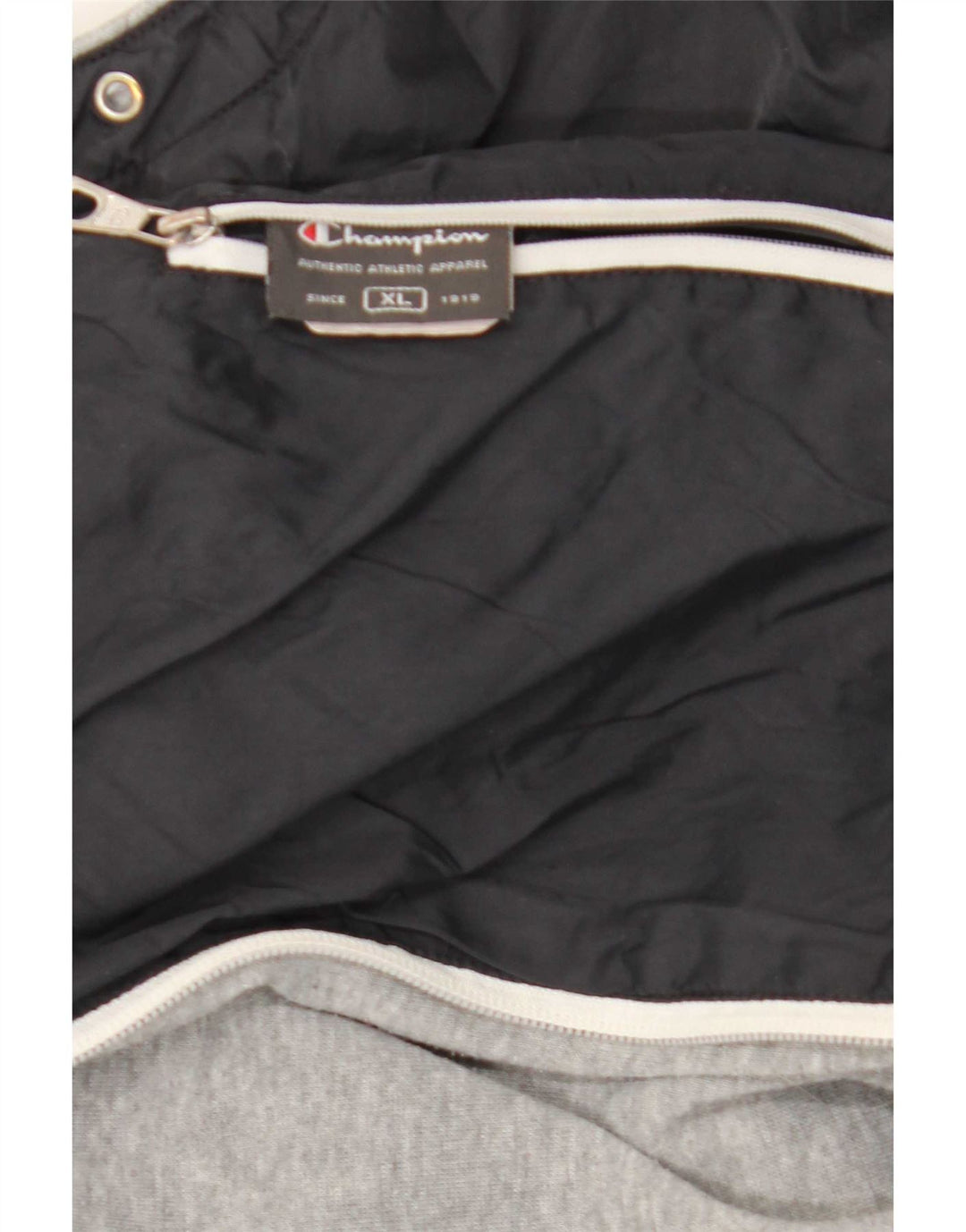 Champion Mens Zip Hoodie Sweater XL Grey