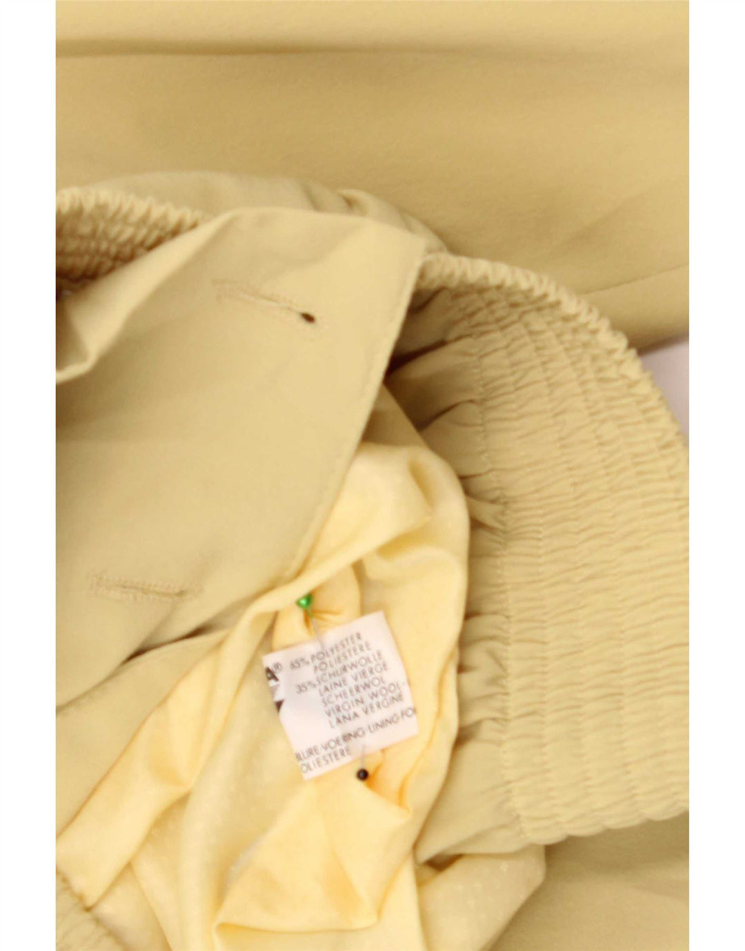 Chaqueta Bomber Extragrande Con Doble Botonadura Para Mujer Trevira IT 44 Amarillo Medio