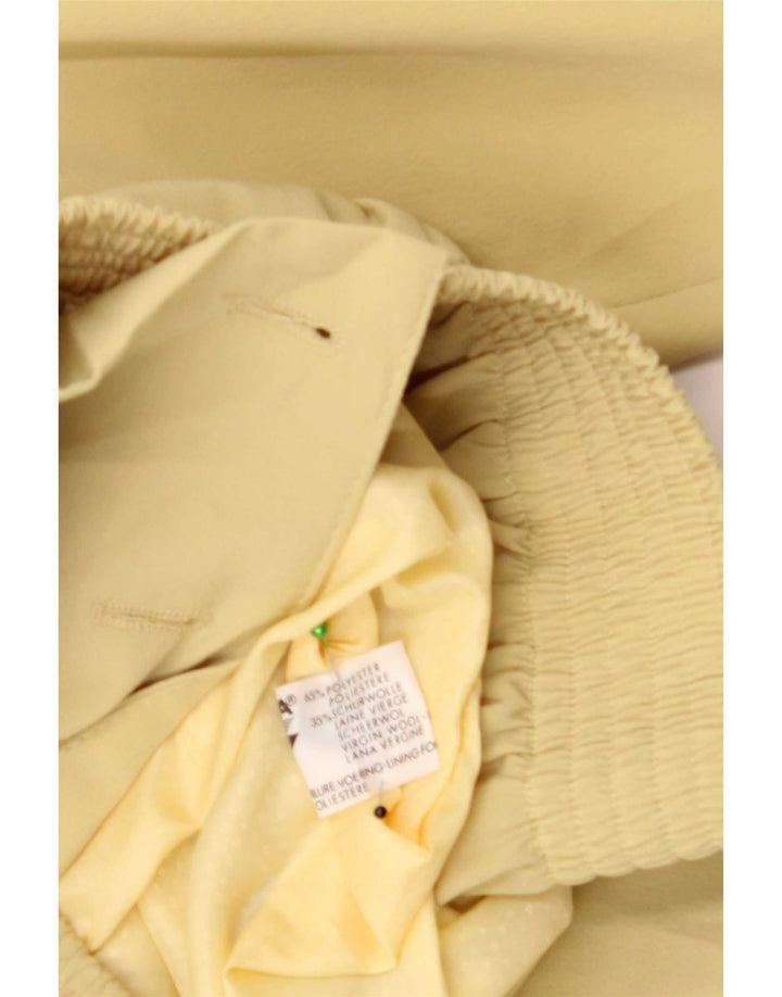 Chaqueta Bomber Extragrande Con Doble Botonadura Para Mujer Trevira IT 44 Amarillo Medio