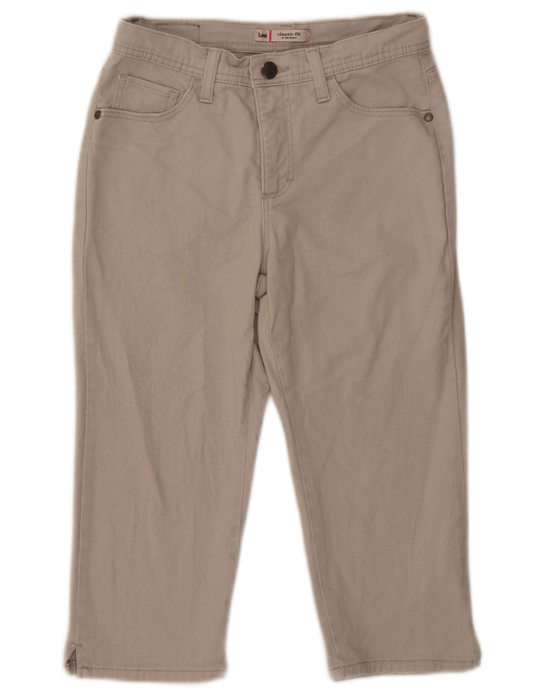 Lee Jeans Capri Petite para Mujer US 4 Small W27 L18 Beige