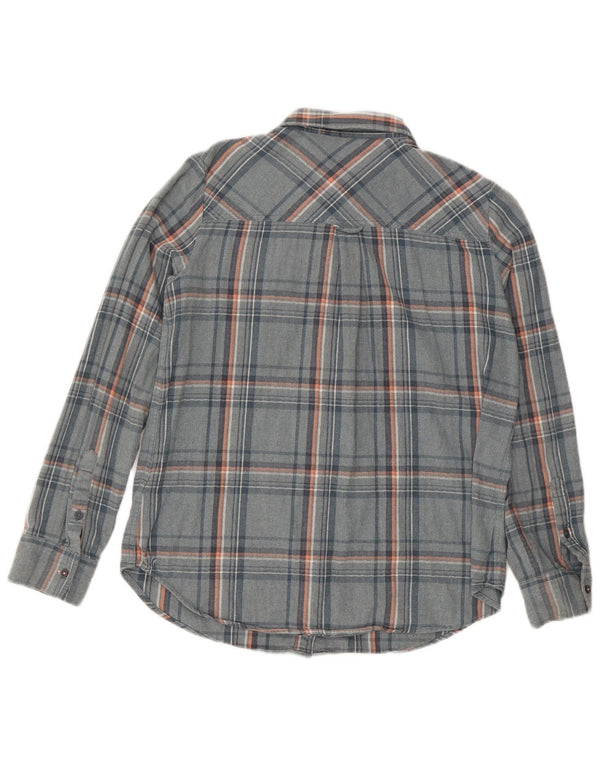 Camisa de franela para mujer Fat Face UK 44 Algodón a cuadros azul grande