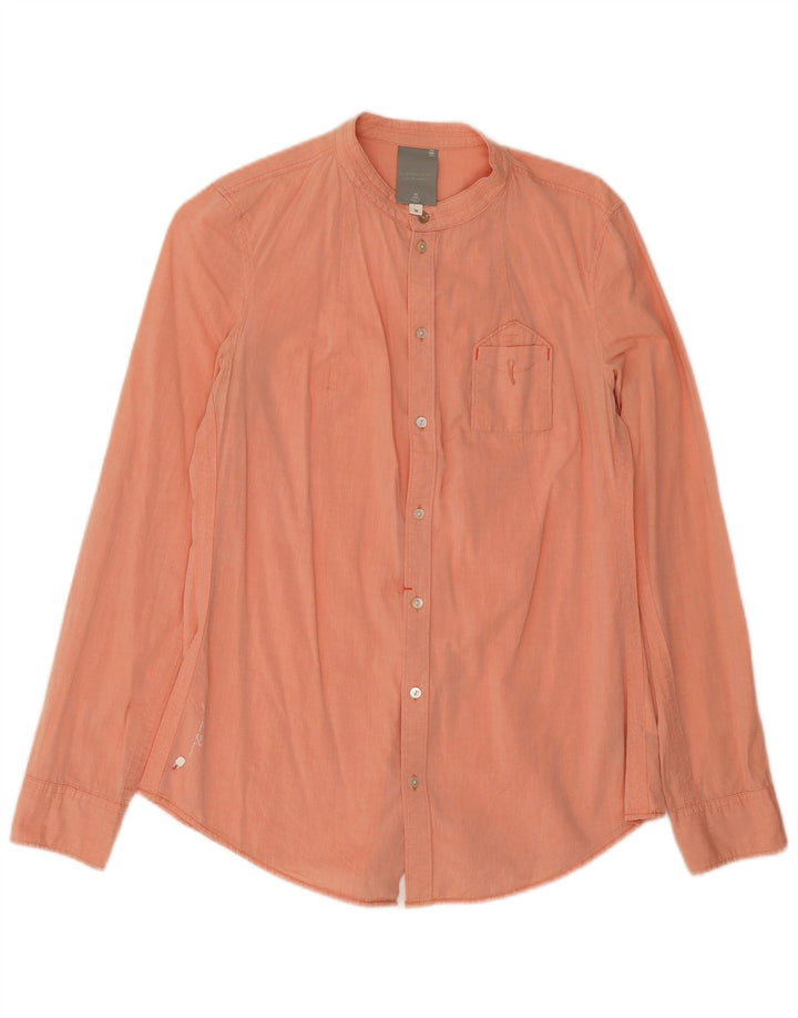 G-STAR Womens Shirt UK 12 Medium Orange Cotton