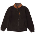 Atlas For Men Chaqueta polar para hombre Poliéster con bloques de color negro grande
