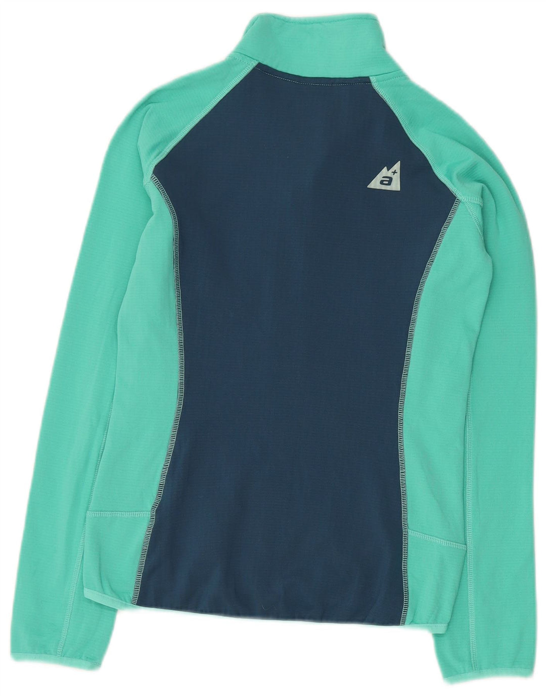 Alpenplus Chaqueta de chándal para mujer UK 10 Small Turquesa Colorblock