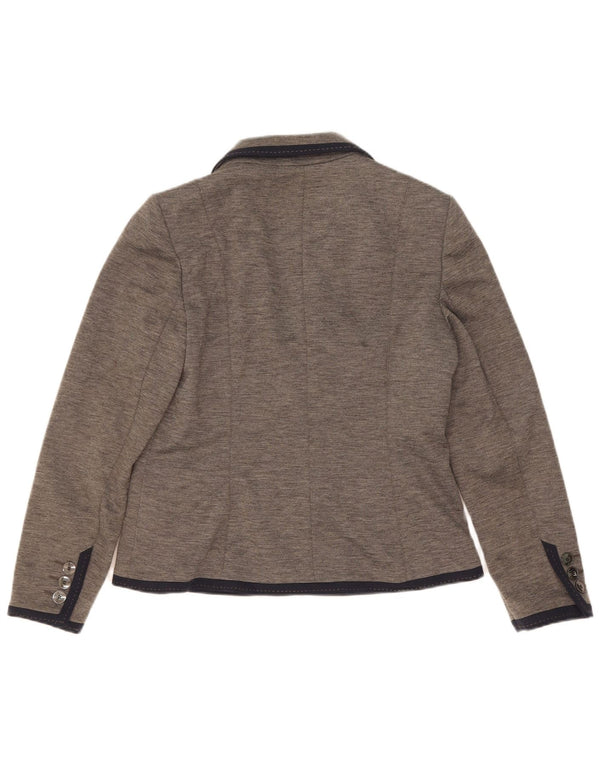 Marks & Spencer Chaqueta tipo blazer con 2 botones para mujer, talla 40, color gris medio
