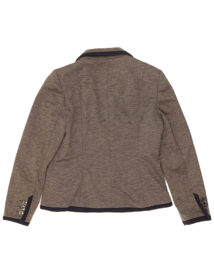 Marks & Spencer Chaqueta tipo blazer con 2 botones para mujer, talla 40, color gris medio