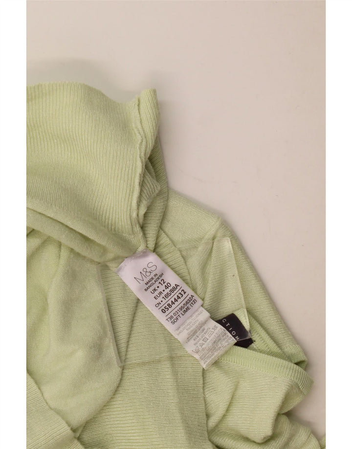 Marks & Spencer - Cárdigan para mujer, talla 40, viscosa verde medio
